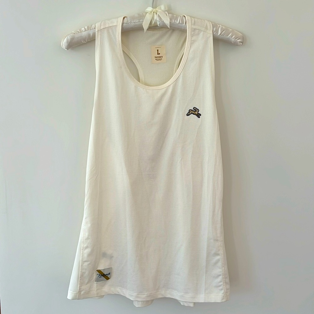 Tracksmith Twilight Tank Top Ivory size L, NWOT